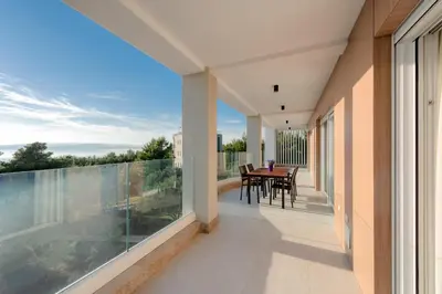 Balkon ili terasa u objektu Luxury Apartments Promajna