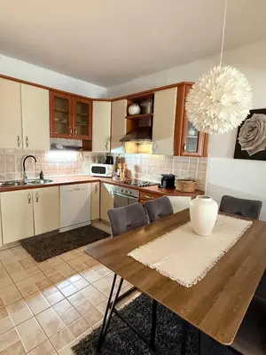 Kuhinja ili čajna kuhinja u objektu Apartman Tino with two sunny terace