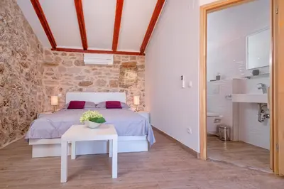 Krevet ili kreveti u jedinici u objektu Stone Villa Marjan