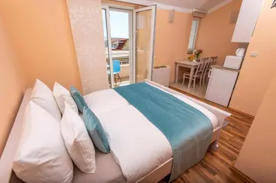 Krevet ili kreveti u jedinici u objektu San Marian Apartments