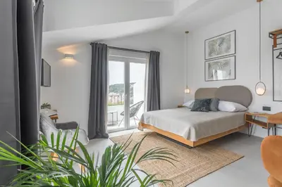 Krevet ili kreveti u jedinici u objektu Hvar Top View Apartment