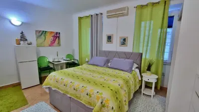 Krevet ili kreveti u jedinici u objektu Heart of Omis - Green
