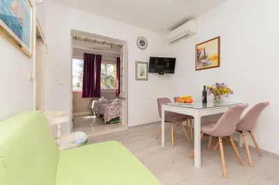 TV i/ili zabavni centar u objektu Apartments Villa White House