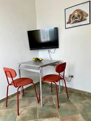TV i/ili zabavni centar u objektu Garden Apartment
