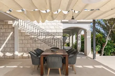 Balkon ili terasa u objektu Luxury Villa Hvar Carpe Diem newly renovated with private pool by the sea