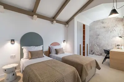 Krevet ili kreveti u jedinici u objektu Luxury Villa Hvar Carpe Diem newly renovated with private pool by the sea