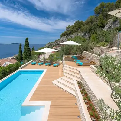 Luxury Villa Hvar Carpe Diem newly renovated with private pool by the sea