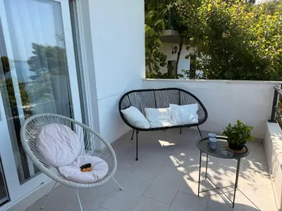 Balkon ili terasa u objektu Olive View Apartment Brela - pet friendly