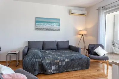 Krevet ili kreveti u jedinici u objektu Stunning sea view apartment Ani