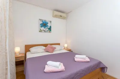 Krevet ili kreveti u jedinici u objektu Stunning sea view apartment Ani