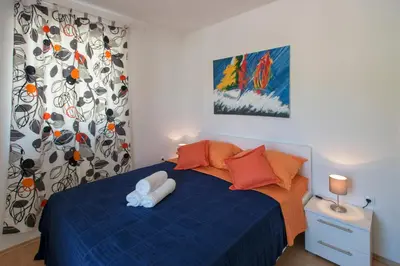 Krevet ili kreveti u jedinici u objektu Beach Stay Apartment Ivon