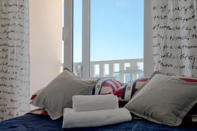 Krevet ili kreveti u jedinici u objektu Beach Stay Apartment Ivon