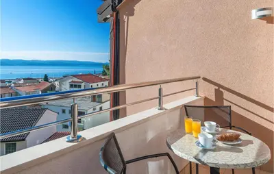 Balkon ili terasa u objektu Stunning Apartment In Baska Voda