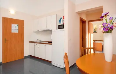 Kuhinja ili čajna kuhinja u objektu Lovely Apartment In Baska Voda