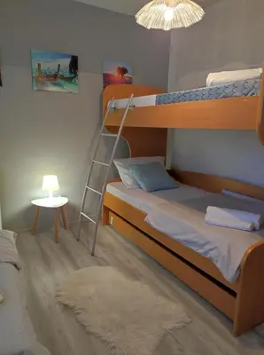 Krevet ili kreveti u jedinici u objektu Holiday House Mila