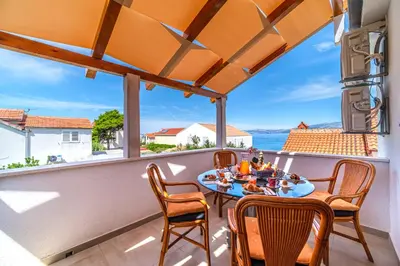 Balkon ili terasa u objektu Holiday Home Dalmatinka - 20m From the Beach