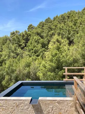 Bazen u objektu Sea view Eco house with pool, 250m to beach - Falcon View Hvar ili u blizini