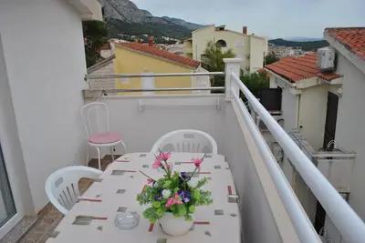 Balkon ili terasa u objektu Apartmani Dalmadino