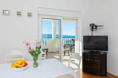 TV i/ili zabavni centar u objektu Blue Horizon Suite