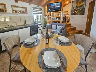 Kuhinja ili čajna kuhinja u objektu Holiday Home Dubrove by Interhome