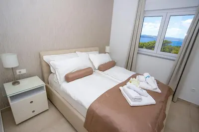 Krevet ili kreveti u jedinici u objektu Apartments with parking space Promajna, Makarska - 22264