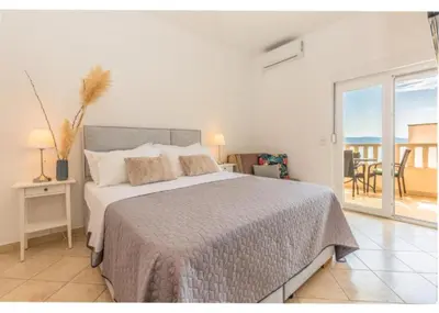 Krevet ili kreveti u jedinici u objektu Sea view Jagoda apartment 2