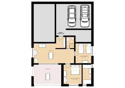 Tlocrt objekta Nautilus-Bay Apartments - Exklusive Suite in erster Reihe - Suite 320