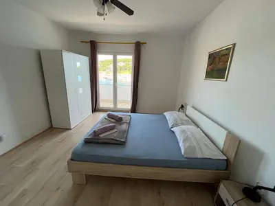 Krevet ili kreveti u jedinici u objektu Apartments by the sea Jelsa, Hvar - 22256