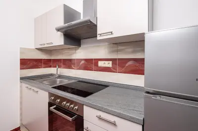 Kuhinja ili čajna kuhinja u objektu Seaview Apartments