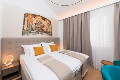 Krevet ili kreveti u jedinici u objektu Hotel Sveta Ana