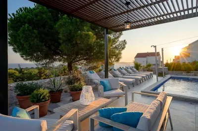 Tlocrt objekta Holiday house with a swimming pool Hvar - 22428