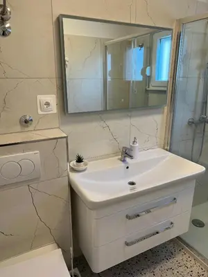 Kupaonica u objektu Coastal Comfort Apartment