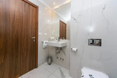 Kupaonica u objektu Seaside apartments with a swimming pool Brela, Makarska - 20229