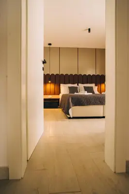 Krevet ili kreveti u jedinici u objektu Solis Apartments Bol 1