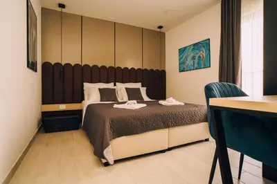 Krevet ili kreveti u jedinici u objektu Solis Apartments Bol 1