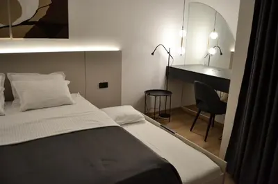 Krevet ili kreveti u jedinici u objektu White Villa, Brac