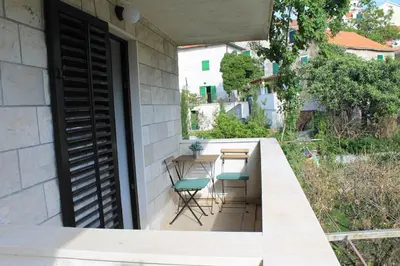 Tlocrt objekta Apartments by the sea Postira, Brac - 22205