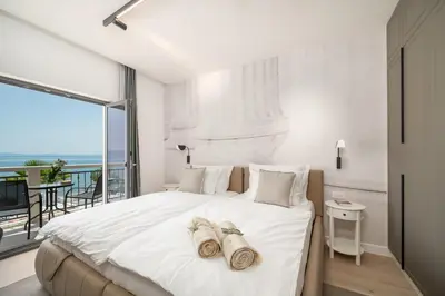 Krevet ili kreveti u jedinici u objektu Luxury beachfront Villa Providenca