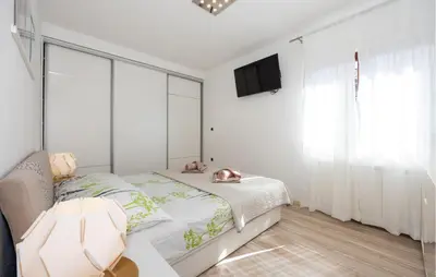 Krevet ili kreveti u jedinici u objektu Pet Friendly Apartment In Bajnice With Wifi