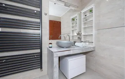 Kupaonica u objektu Pet Friendly Apartment In Bajnice With Wifi
