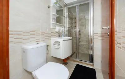 Kupaonica u objektu Pet Friendly Apartment In Bajnice With Wifi