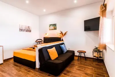 Krevet ili kreveti u jedinici u objektu Seaside apartment