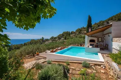 Tlocrt objekta Holiday house with a swimming pool Sveta Nedilja, Hvar - 22136