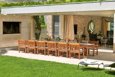 Vrt u objektu Luxury Beachfront Villa Castello Bol with private pool at the promenade Zlatni Rat at the beach in Bol - Brac