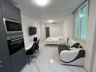 TV i/ili zabavni centar u objektu New Comfort Studio Apartment