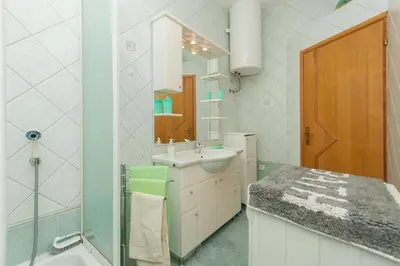 Kupaonica u objektu House Fjaka