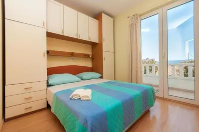 Krevet ili kreveti u jedinici u objektu House Fjaka