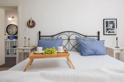 Krevet ili kreveti u jedinici u objektu Monroe Apartment