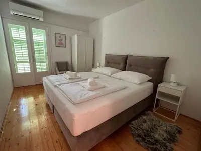 Krevet ili kreveti u jedinici u objektu Seaside holiday house Pisak, Omis - 22862