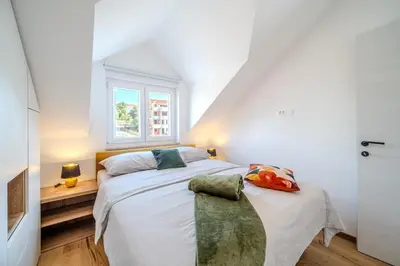 Krevet ili kreveti u jedinici u objektu Apartmani Indigo